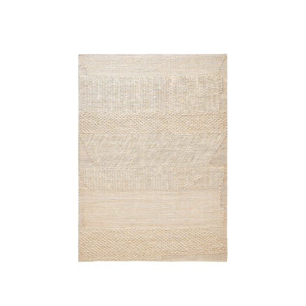 Knotty Rug 200x300 White