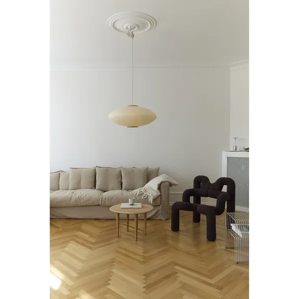 Mori Oval Pendant Ø65 Oak/Off-white