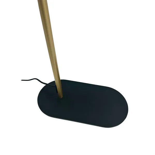 Arch gulvlampe, sort/messing