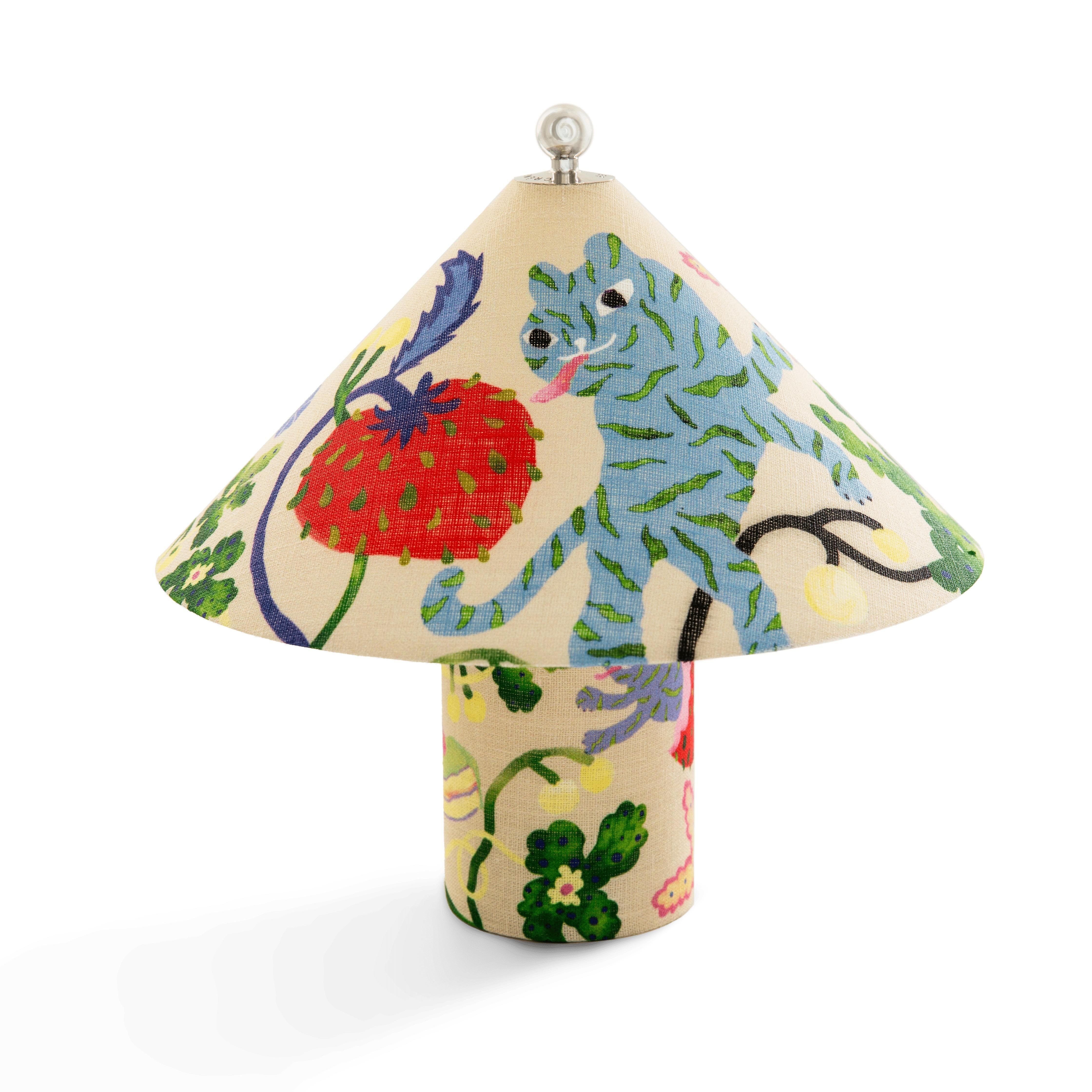 Loulou Bærbar Lampe Linen Garden