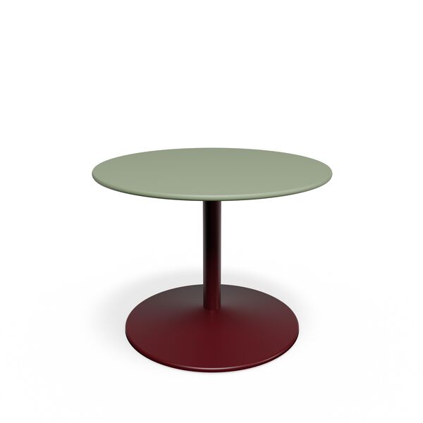 Panton Couchtisch Ø60 4184-Forbo Olive Linoleum