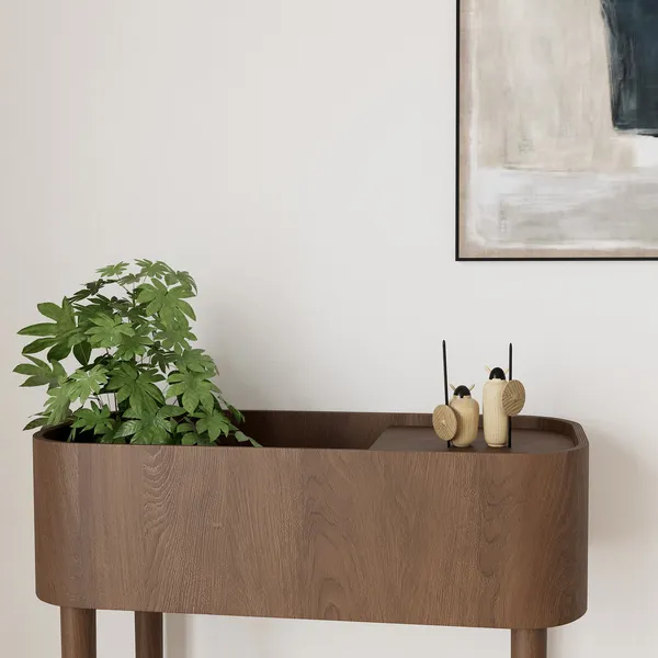 Serena Console Table Smoked Oak