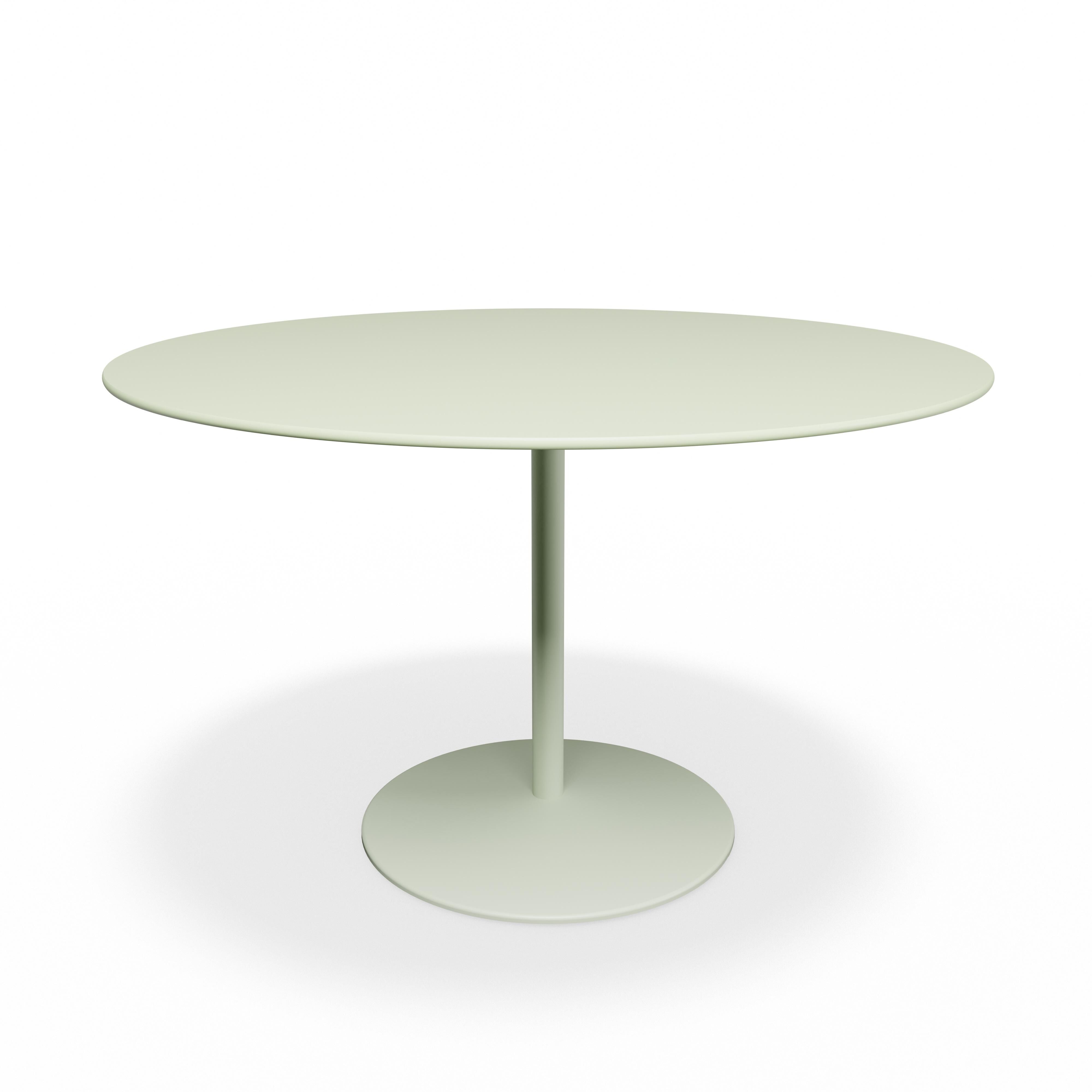 Panton Café- & Spisebord Ø120 4183-Forbo Pistachio Linoleum/140 Pomelo