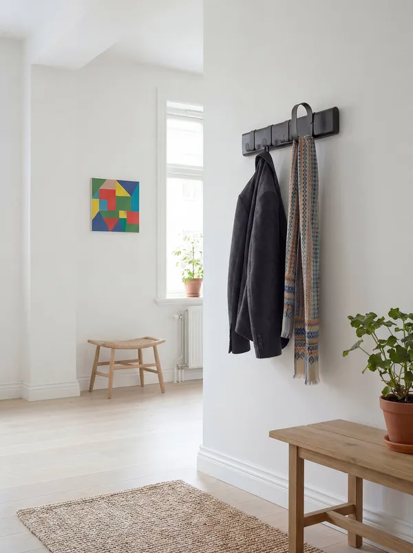 Fluke Coat Rack Small Black Oak
