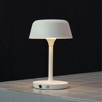 Lampe de table portable Valencia LED blanche