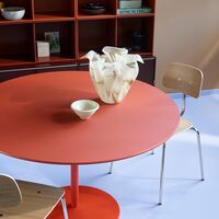 Panton Café- & Spisebord Ø120 4023-Forbo Nero Linoleum