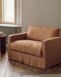 Loom Nest Love Seat Lounge Chair Taupe