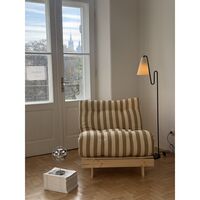 Lou podna lampa Exclusive x Andrea Glad, bijeli bukle/crna