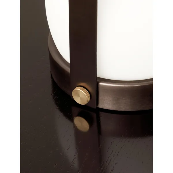 Carrie Portable Bronzed Brass/Leather