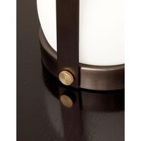 Carrie Portable Bronzed Brass/Leather