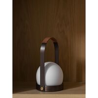 Carrie Portable Bronzed Brass/Leather