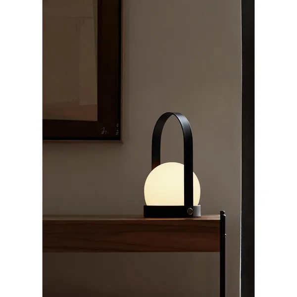 Carrie Portable Bronzed Brass/Leather