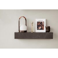 Carrie Portable Bronzed Brass/Leather