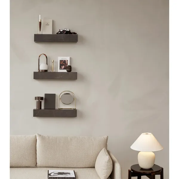 Carrie Portable Bronzed Brass/Leather