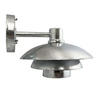 Morph D24 Outdoor Wall Lamp Galvanised Metal