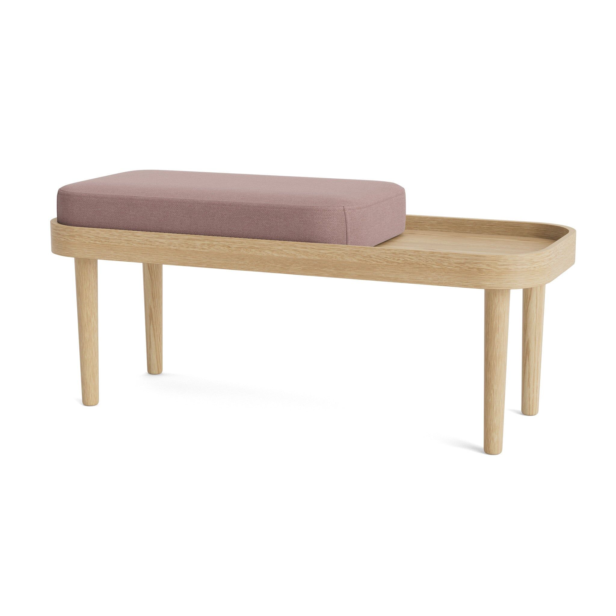 Serena Benk Natur Eik/Dusty Rose