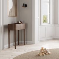 Serena Console Table Smoked Oak