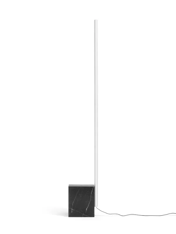 Relay Floor Lamp Black Marquina Marble