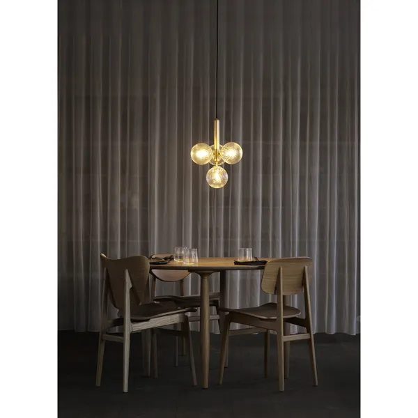Miira 4 Pendant Brass & Clear