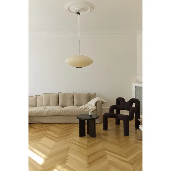 Mori Oval viseća svjetiljka Ø65, orah/Off-white