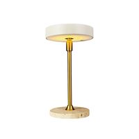 Moonlight Mini Portable Table Lamp LED Beige/Travertin/Brass