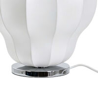 Bloom Table Lamp White/Chrome