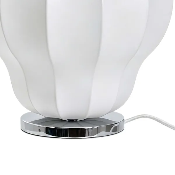 Bloom Table Lamp White/Chrome