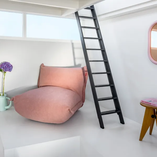 BonBaron Slim Cord Fotelja Soft Pink