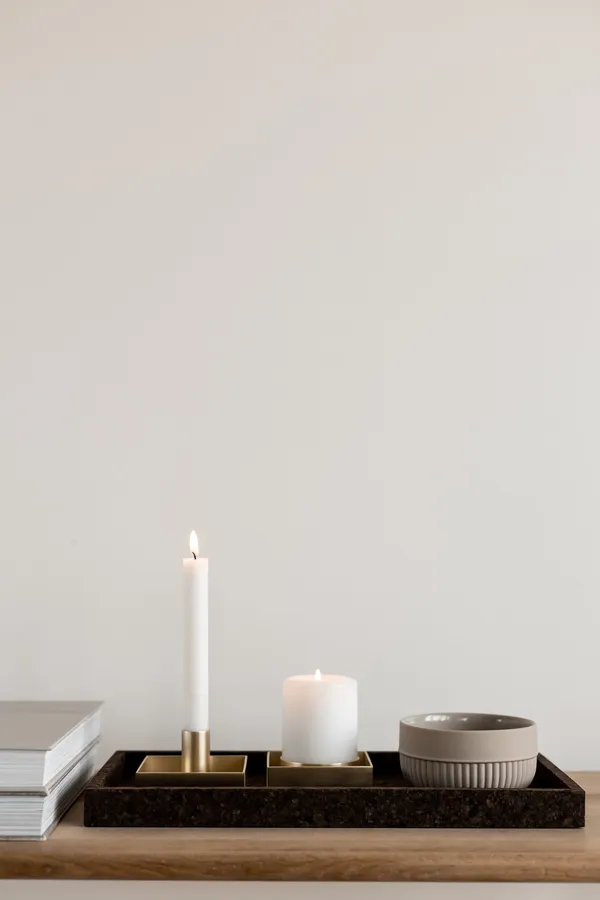 Cork Tray Rectangular Brown