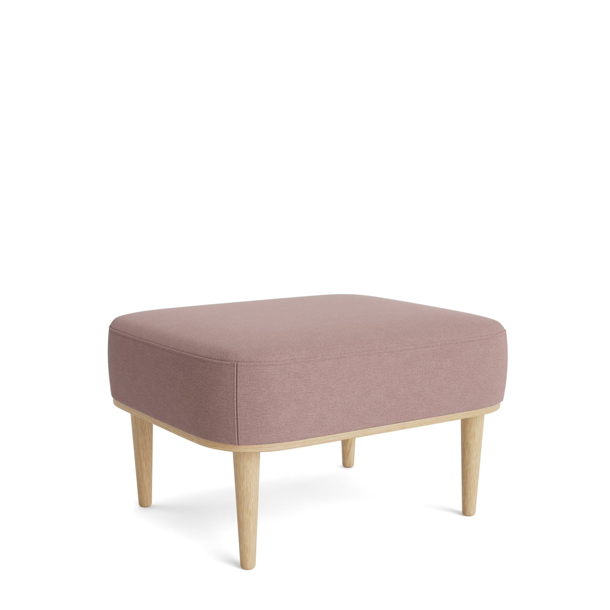 Serena Puff Natur Eik/Dusty Rose