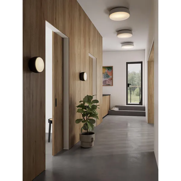 Over Me Væg-/Loftlampe Ø50 Dark Grey