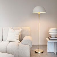 Stockholm gulvlampe hvid/messing