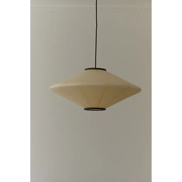 Mori Diamond Pendant Ø52 Walnut/Off-white
