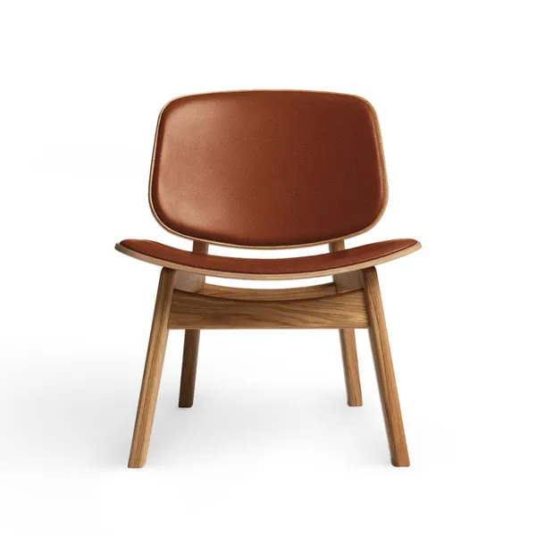 Sillón Pandora Colección Ro Tapizado en Piel de Roble Aceitado/calvados