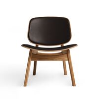 Roble engrasado / Cuero marrón oscuro