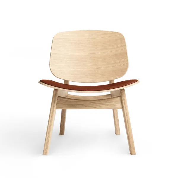 Sillón Pandora Colección Ro con Asiento Tapizado en Piel de Roble/calvados Tratada con Jabón