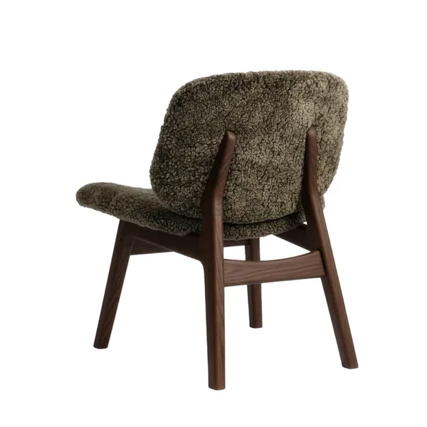 Pandora Lounge Chair Rökig Ek/Sahara fårskinn