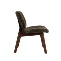 Pandora Lounge Chair Rökig Ek/Sahara fårskinn