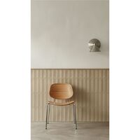 Pandora Steel Chair Oiled Oak/Black Legs