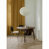 Pandora Steel Chair Smoked Oak/Black Legs