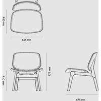Pandora Lounge Chair Røget Eg/Moonlight Sheepskin