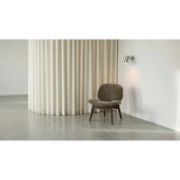Pandora Lounge Chair Rökig Ek/Sahara fårskinn
