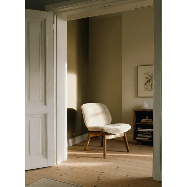 Pandora Lounge Chair Røget Eg/Moonlight Sheepskin