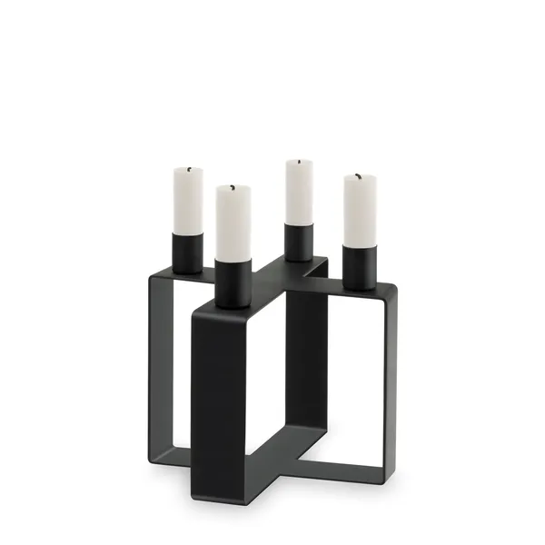 Frame X Candle Holder Matte Black