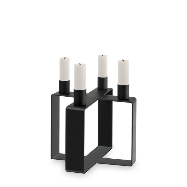 Frame X Candle Holder Matte Black