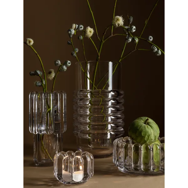 Press Vase Large Clear