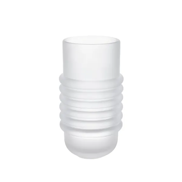 Press Vase Large Frosted