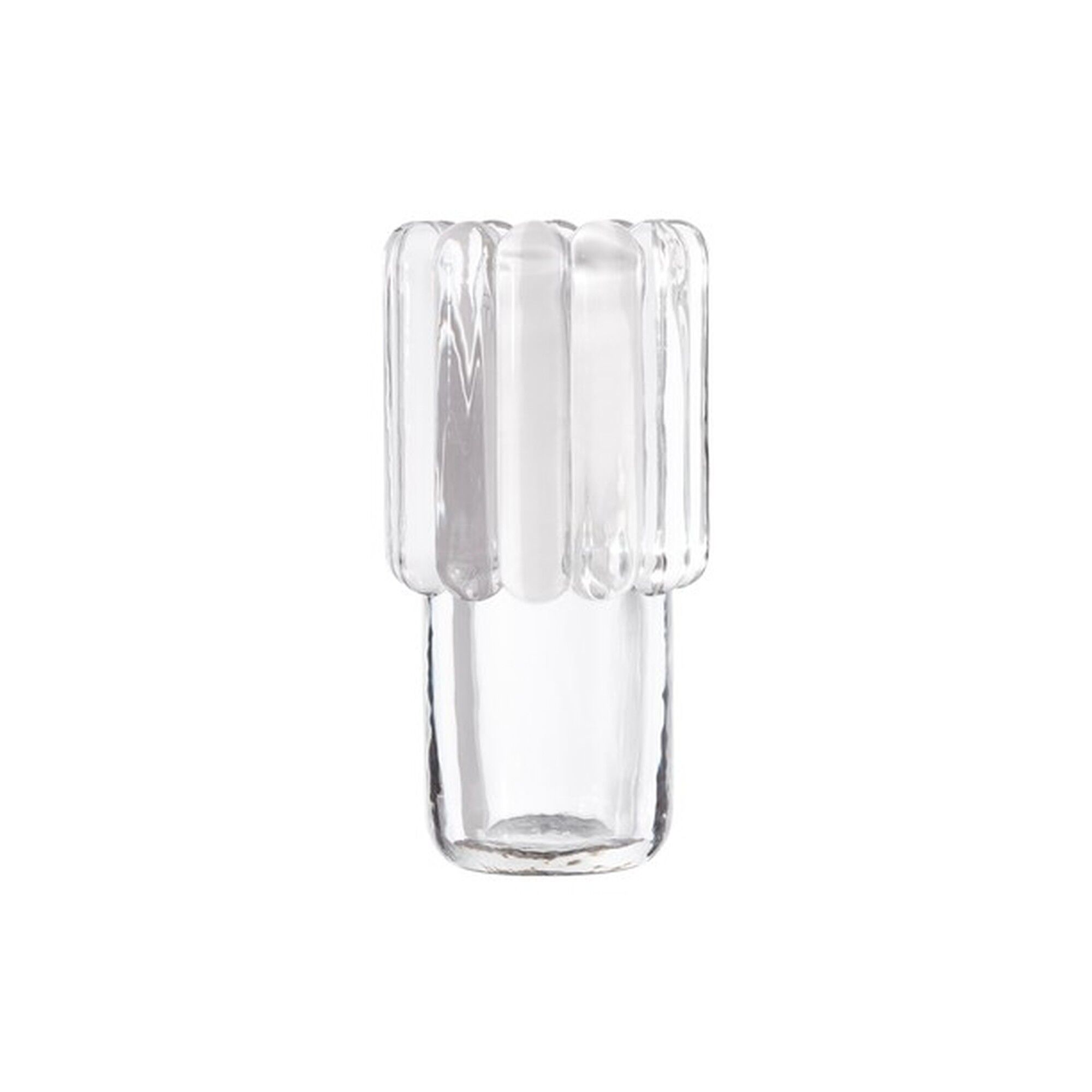 Press Vase Medium Clear