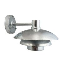 Morph D24 Outdoor Wall Lamp Galvanised Metal