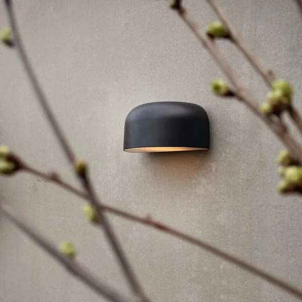 Aplique de exterior Arcus negro